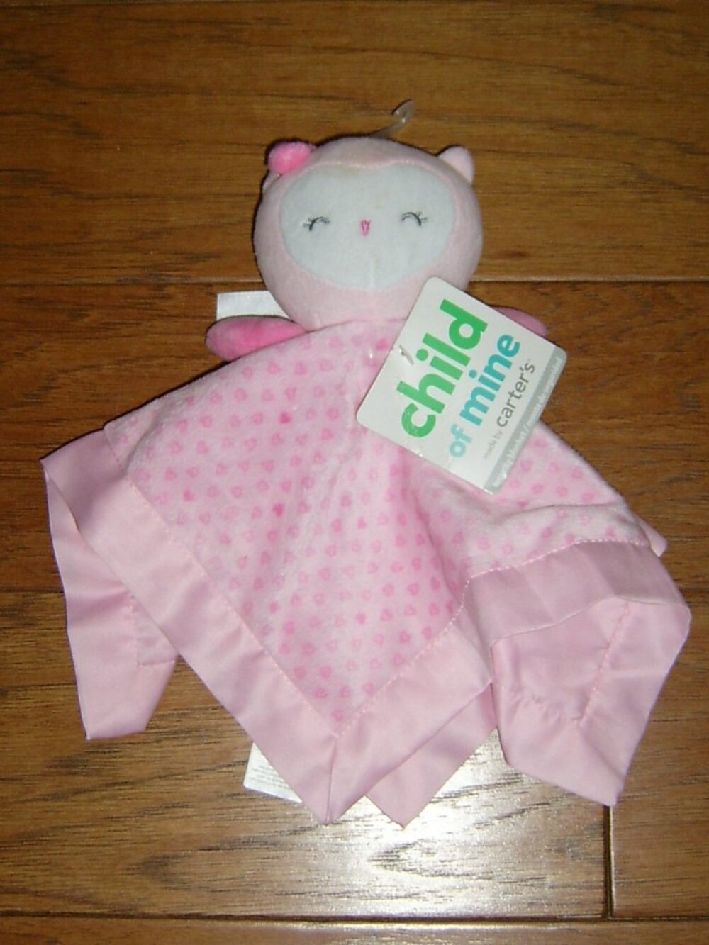 Carter's Baby Security Blanket, 12", Pink, NEW WITH TAG